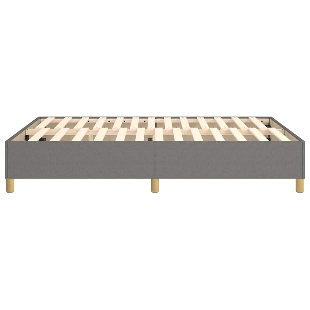 Struttura Letto a Rete a Molle Grigio Scuro 140x200 cm Tessuto