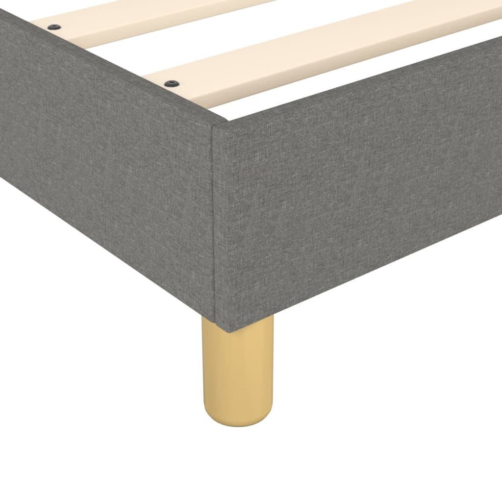 Struttura Letto a Rete a Molle Grigio Scuro 140x200 cm Tessuto | homemem39