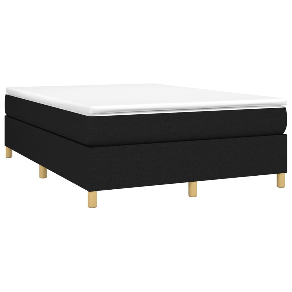Struttura Letto a Rete a Molle Nero 140x200 cm in Tessuto | homemem39
