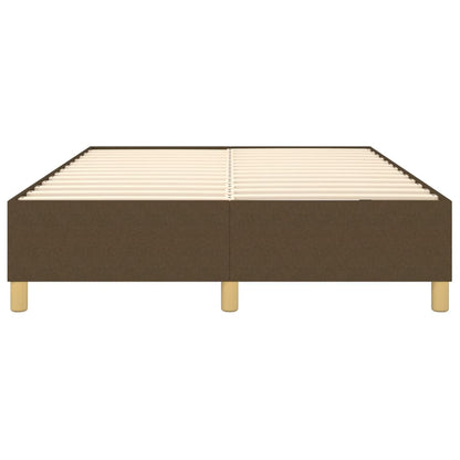 Struttura Letto a Rete a Molle Marrone Scuro 140x200 cm Tessuto | homemem39