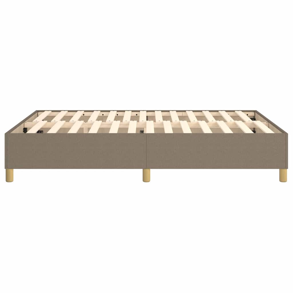 Struttura Letto a Rete a Molle Tortora 140x200 cm in Tessuto