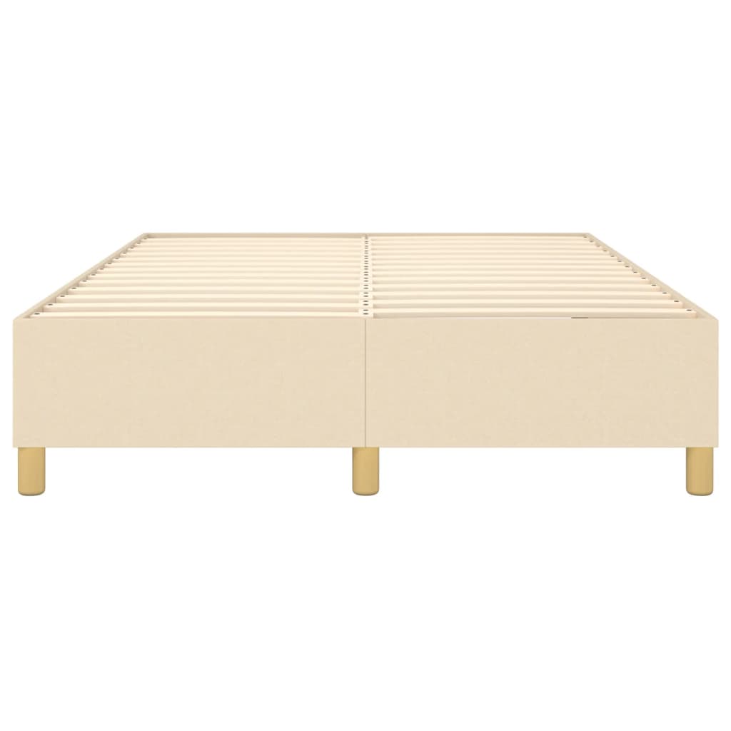 Struttura Letto a Rete a Molle Crema 140x200 cm in Tessuto | homemem39