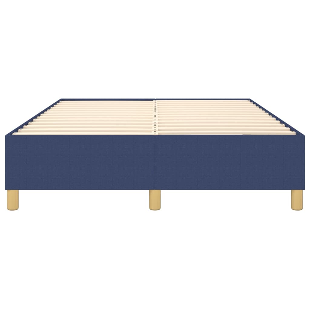 Struttura Letto a Rete a Molle Blu 140x200 cm in Tessuto | homemem39