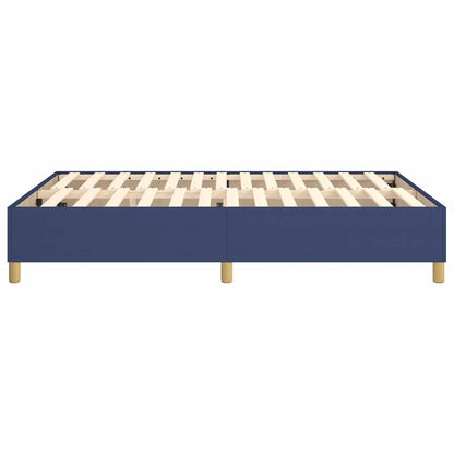 Struttura Letto a Rete a Molle Blu 140x200 cm in Tessuto