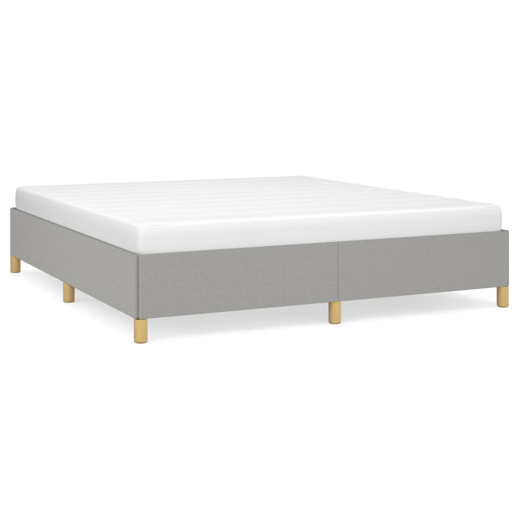 Struttura Letto a Rete a Molle Grigio Chiaro 160x200 cm Tessuto | homemem39