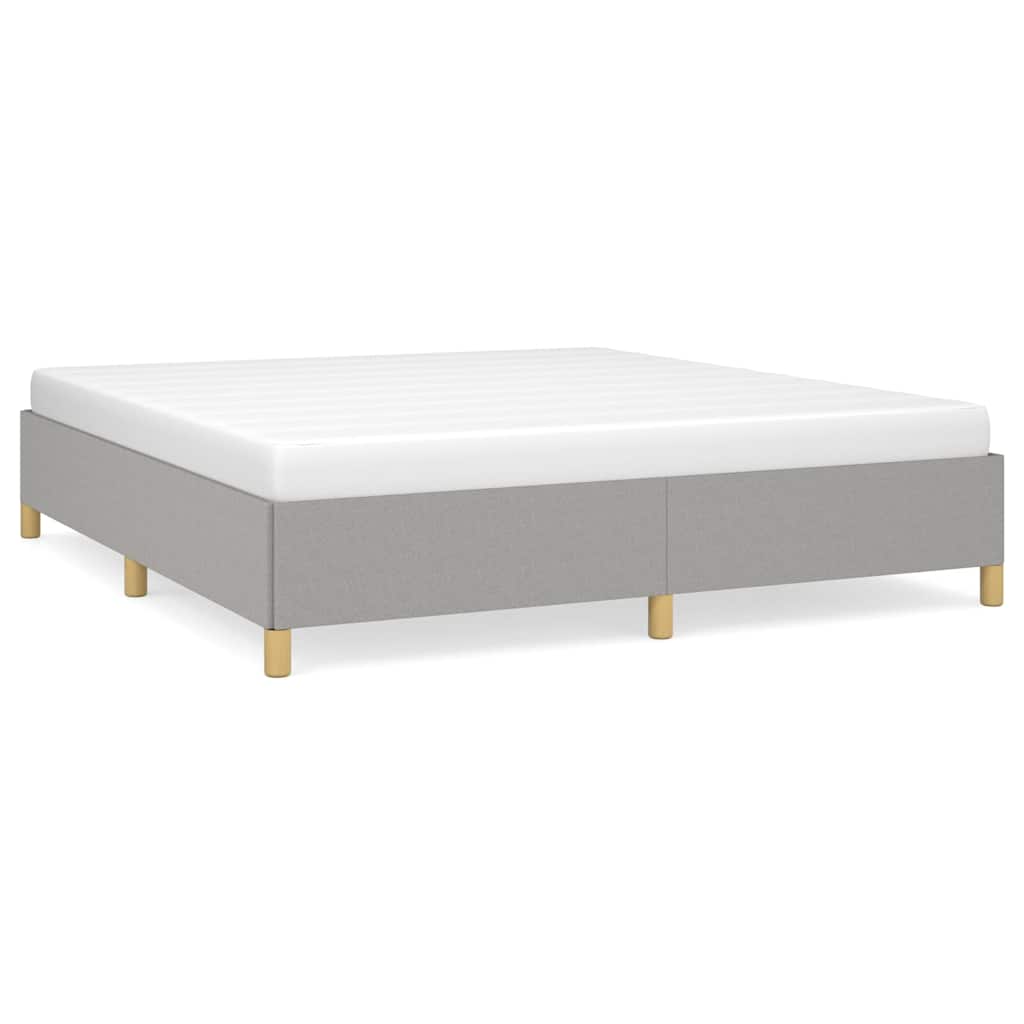 Struttura Letto a Rete a Molle Grigio Chiaro 160x200 cm Tessuto