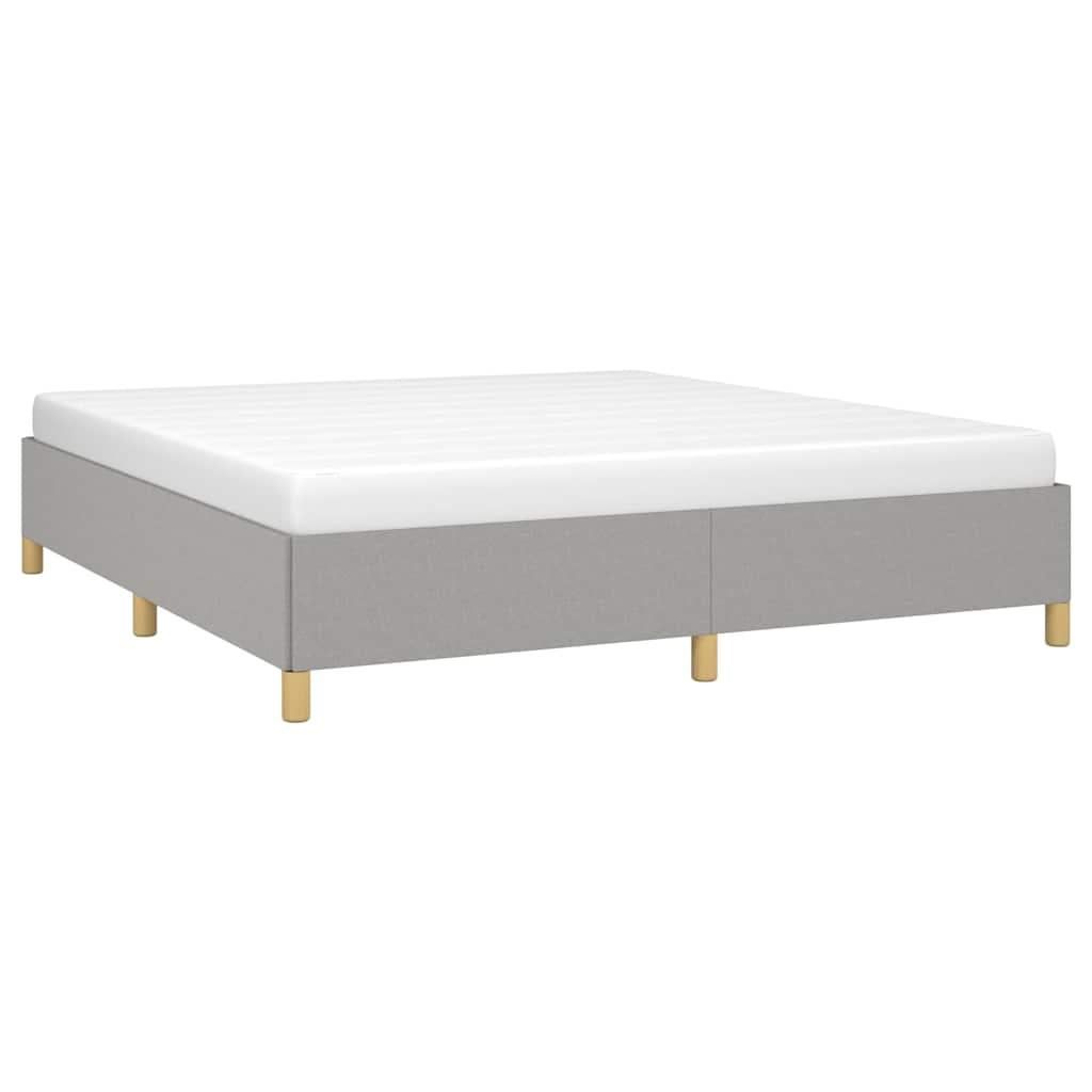 Struttura Letto a Rete a Molle Grigio Chiaro 160x200 cm Tessuto