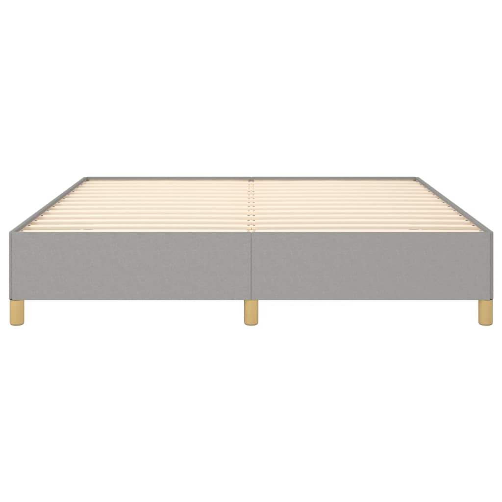 Struttura Letto a Rete a Molle Grigio Chiaro 160x200 cm Tessuto | homemem39