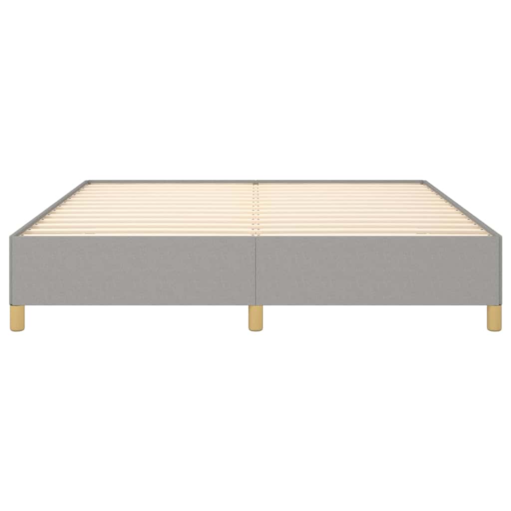 Struttura Letto a Rete a Molle Grigio Chiaro 160x200 cm Tessuto
