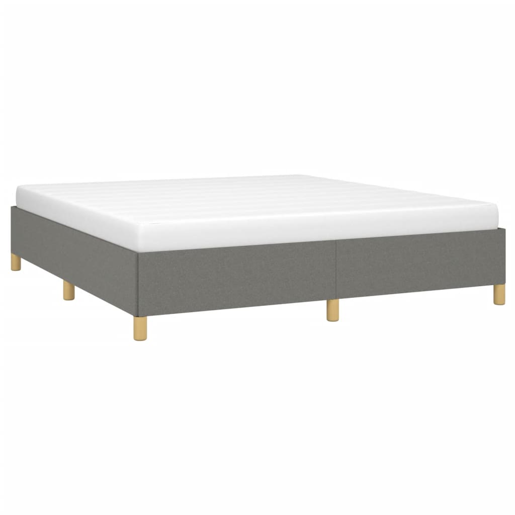 Struttura Letto a Rete a Molle Grigio Scuro 160x200 cm Tessuto | homemem39