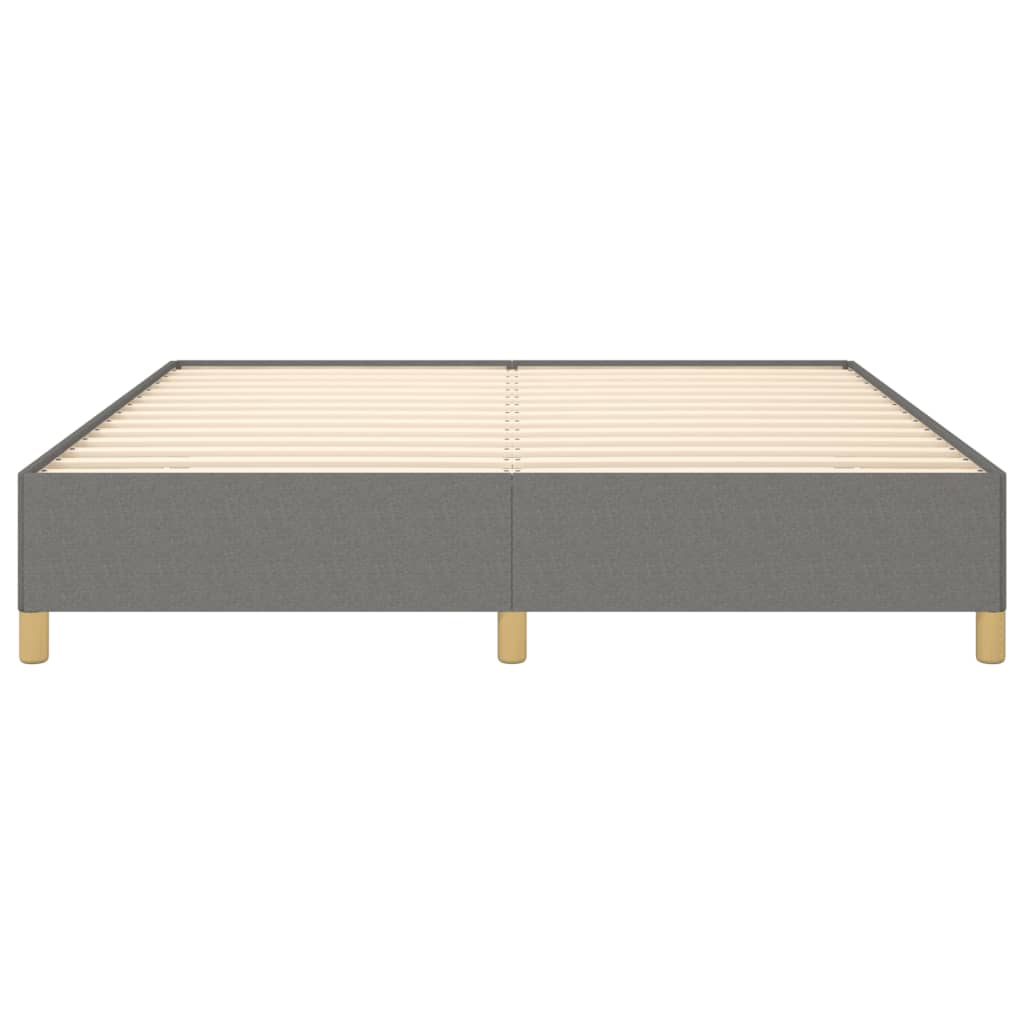 Struttura Letto a Rete a Molle Grigio Scuro 160x200 cm Tessuto | homemem39