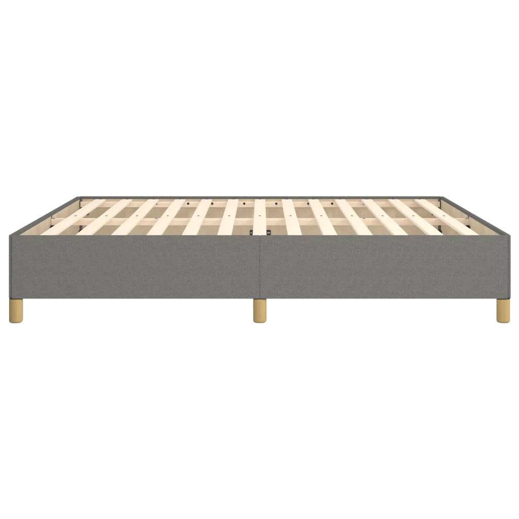 Struttura Letto a Rete a Molle Grigio Scuro 160x200 cm Tessuto | homemem39