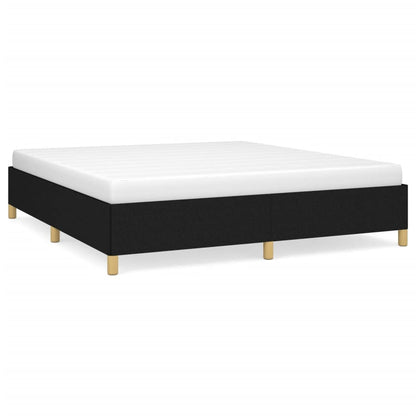 Struttura Letto a Rete a Molle Nero 160x200 cm in Tessuto | homemem39