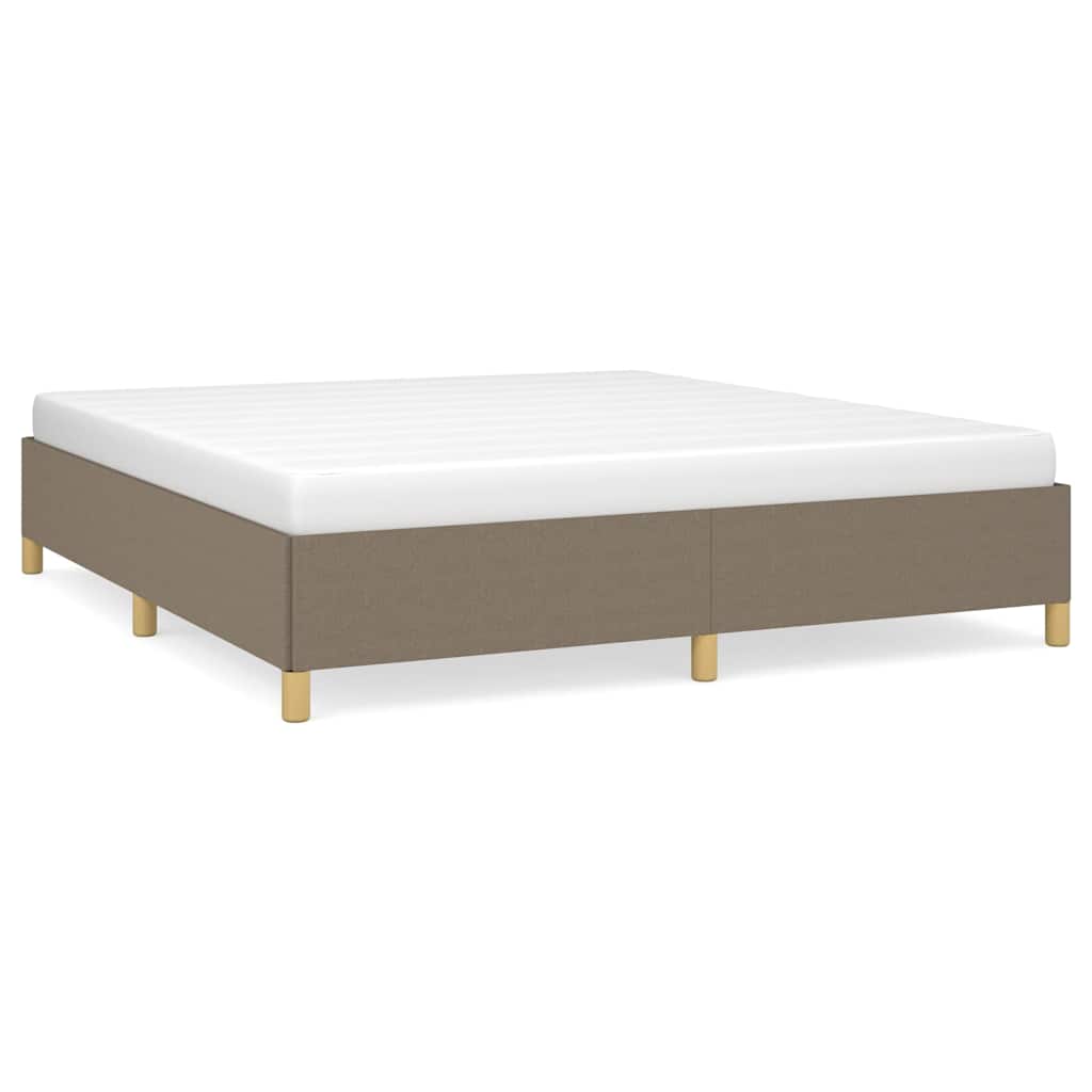 Struttura Letto a Rete a Molle Tortora 160x200 cm in Tessuto