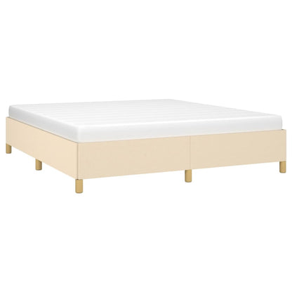 Struttura Letto a Rete a Molle Crema 160x200 cm in Tessuto | homemem39