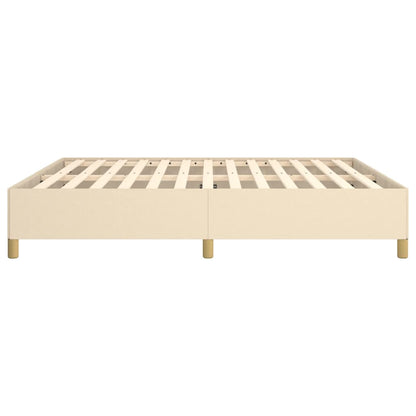 Struttura Letto a Rete a Molle Crema 160x200 cm in Tessuto | homemem39