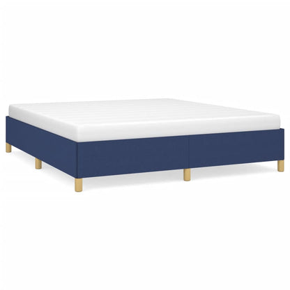 Struttura Letto a Rete a Molle Blu 160x200 cm in Tessuto | homemem39