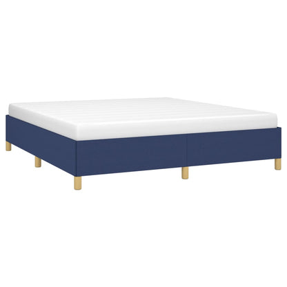 Struttura Letto a Rete a Molle Blu 160x200 cm in Tessuto | homemem39