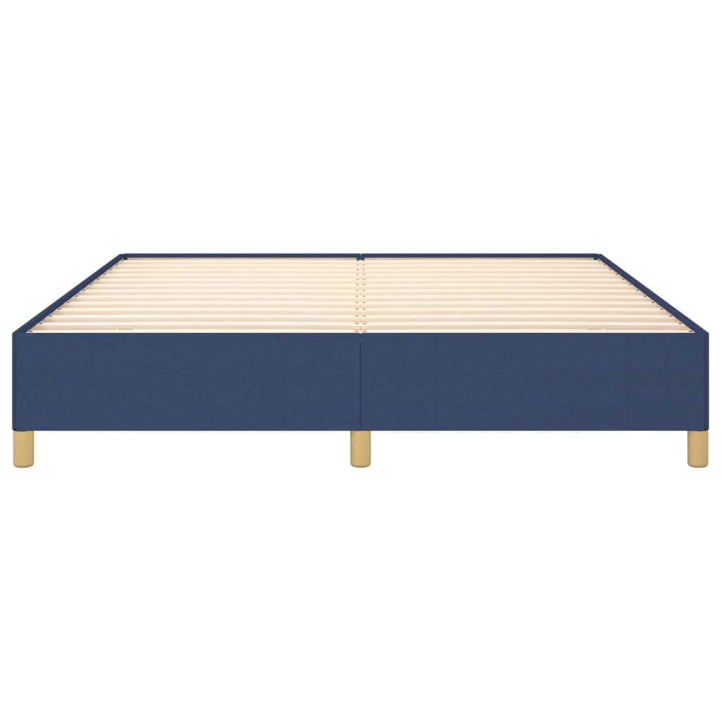 Struttura Letto a Rete a Molle Blu 160x200 cm in Tessuto | homemem39