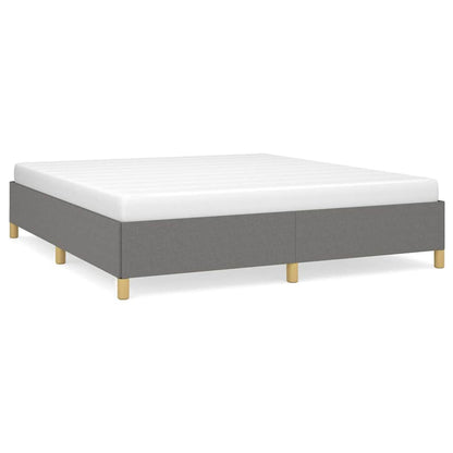 Struttura Letto a Rete a Molle Grigio Scuro 180x200 cm Tessuto