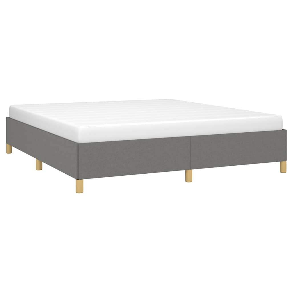 Struttura Letto a Rete a Molle Grigio Scuro 180x200 cm Tessuto