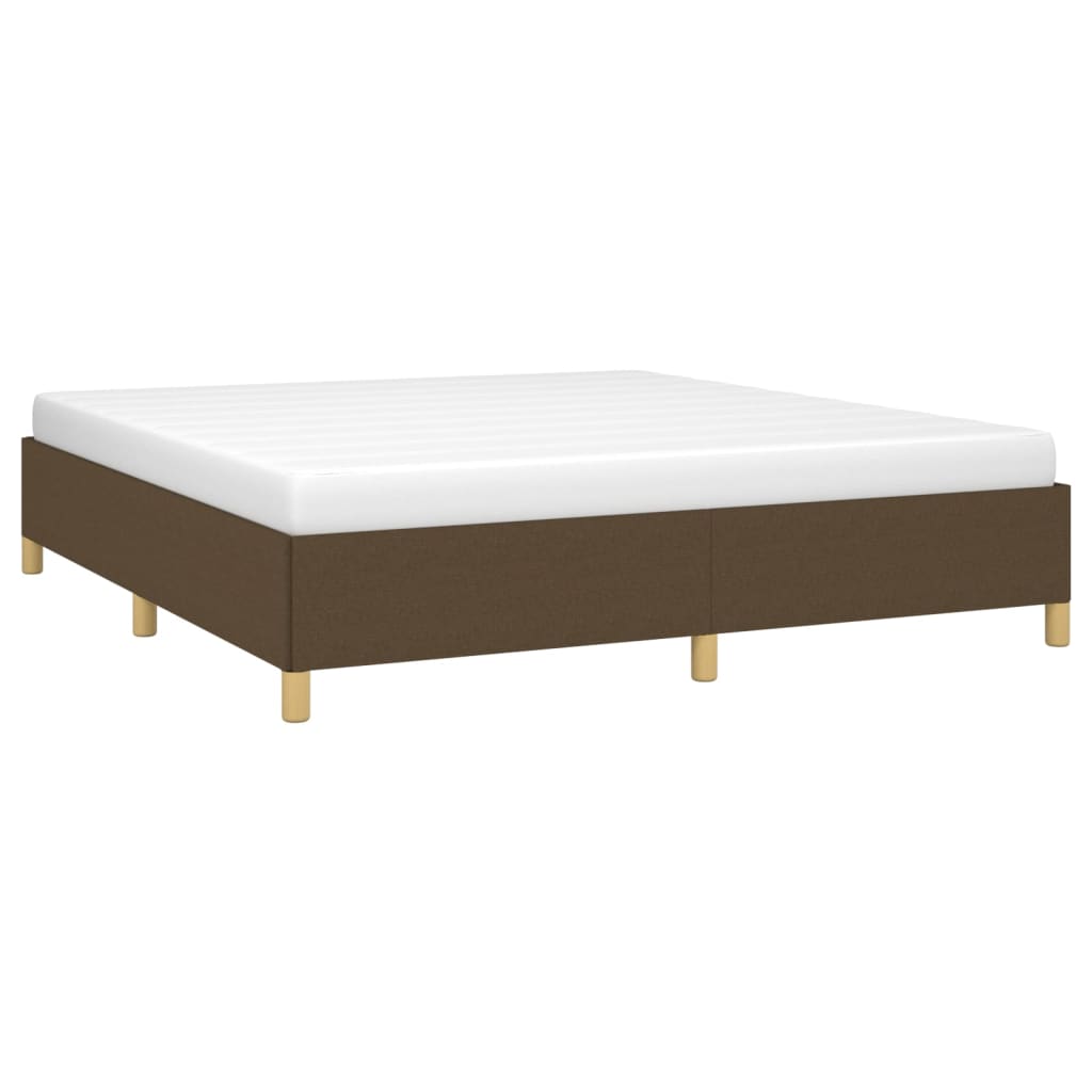 Struttura Letto a Rete a Molle Marrone Scuro 180x200 cm Tessuto | homemem39