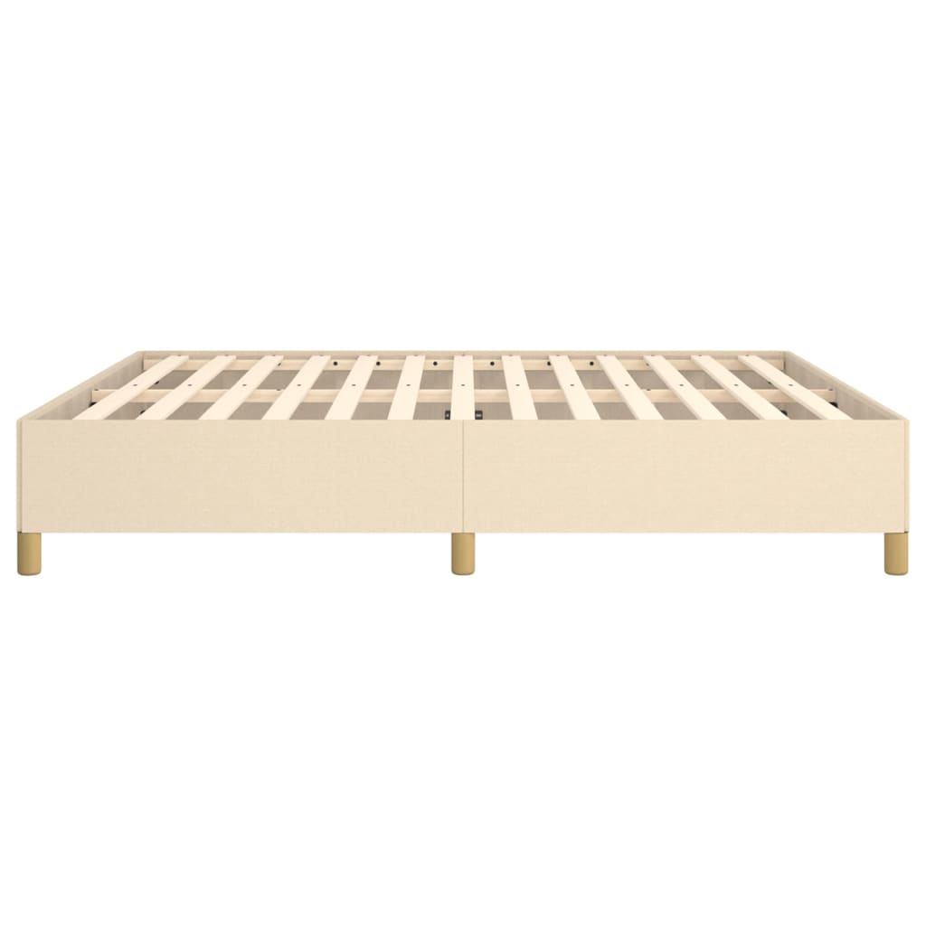 Struttura Letto a Rete a Molle Crema 180x200 cm in Tessuto | homemem39