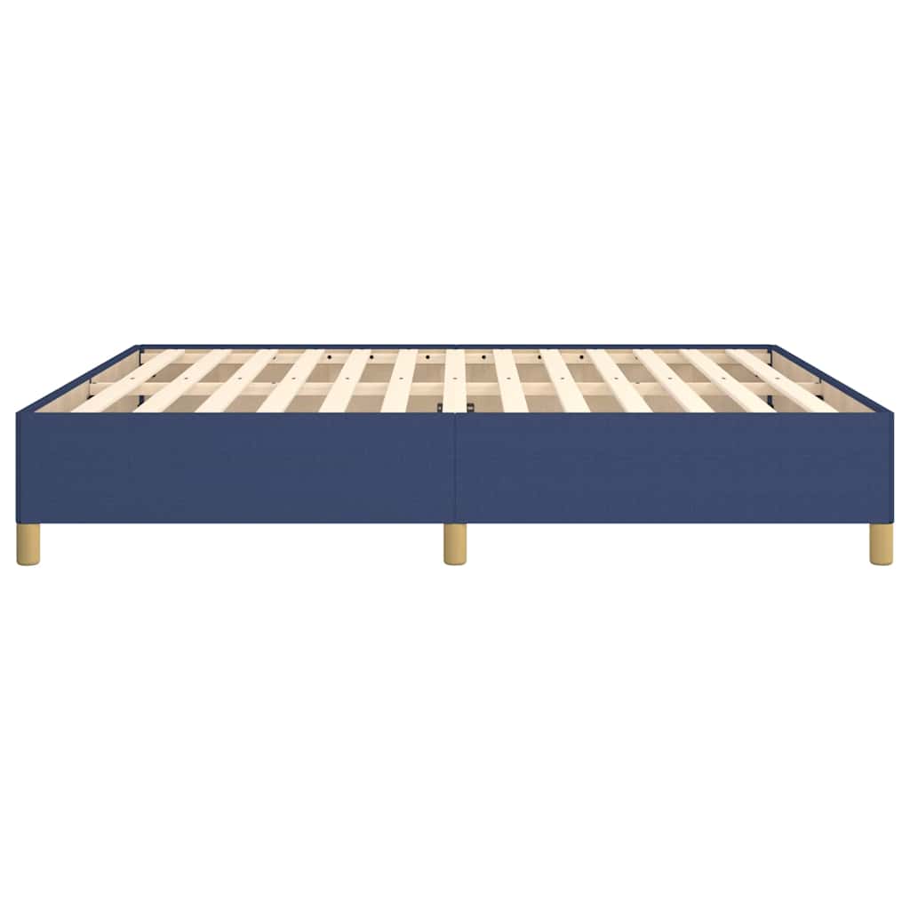 Struttura Letto a Rete a Molle Blu 180x200 cm in Tessuto