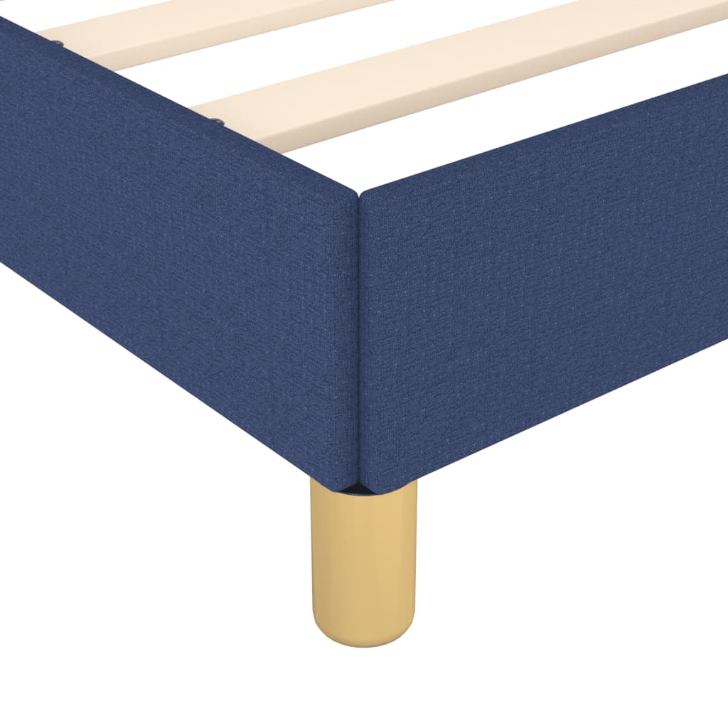 Struttura Letto a Rete a Molle Blu 180x200 cm in Tessuto | homemem39