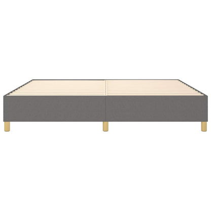 Struttura Letto a Rete a Molle Grigio Scuro 200x200 cm Tessuto