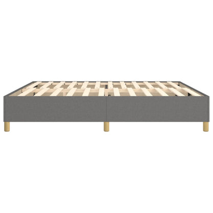 Struttura Letto a Rete a Molle Grigio Scuro 200x200 cm Tessuto | homemem39