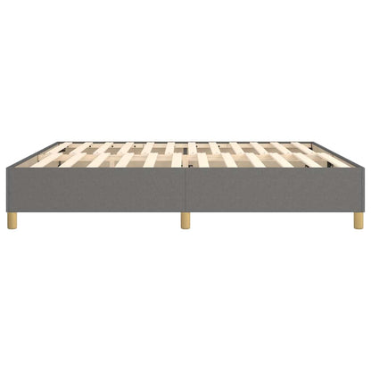 Struttura Letto a Rete a Molle Grigio Scuro 200x200 cm Tessuto