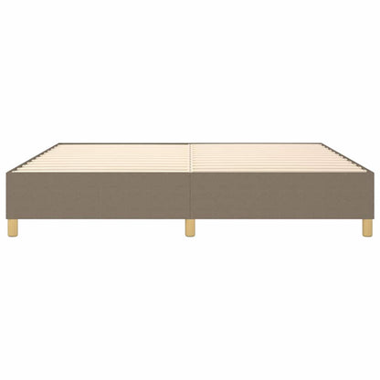 Struttura Letto a Rete a Molle Tortora 200x200 cm in Tessuto