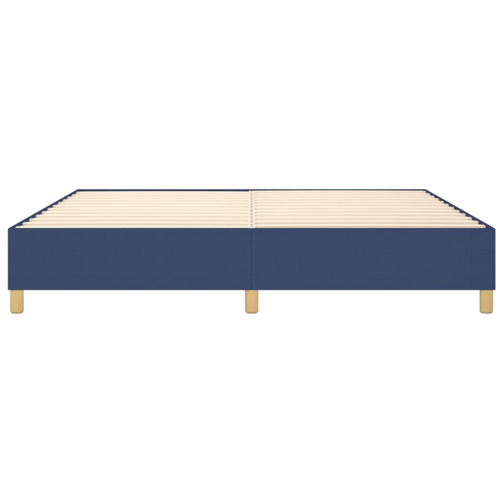 Struttura Letto a Rete a Molle Blu 200x200 cm in Tessuto | homemem39