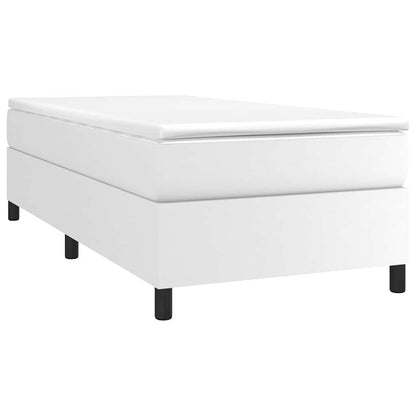Struttura Letto a Rete a Molle Bianco 80x200 cm in Similpelle
