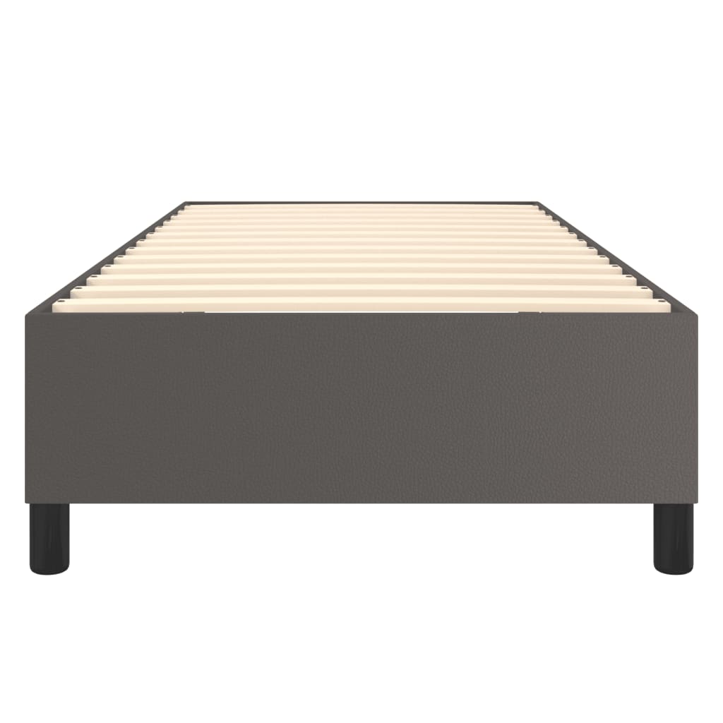 Struttura Letto a Rete a Molle Grigio 80x200 cm in Similpelle