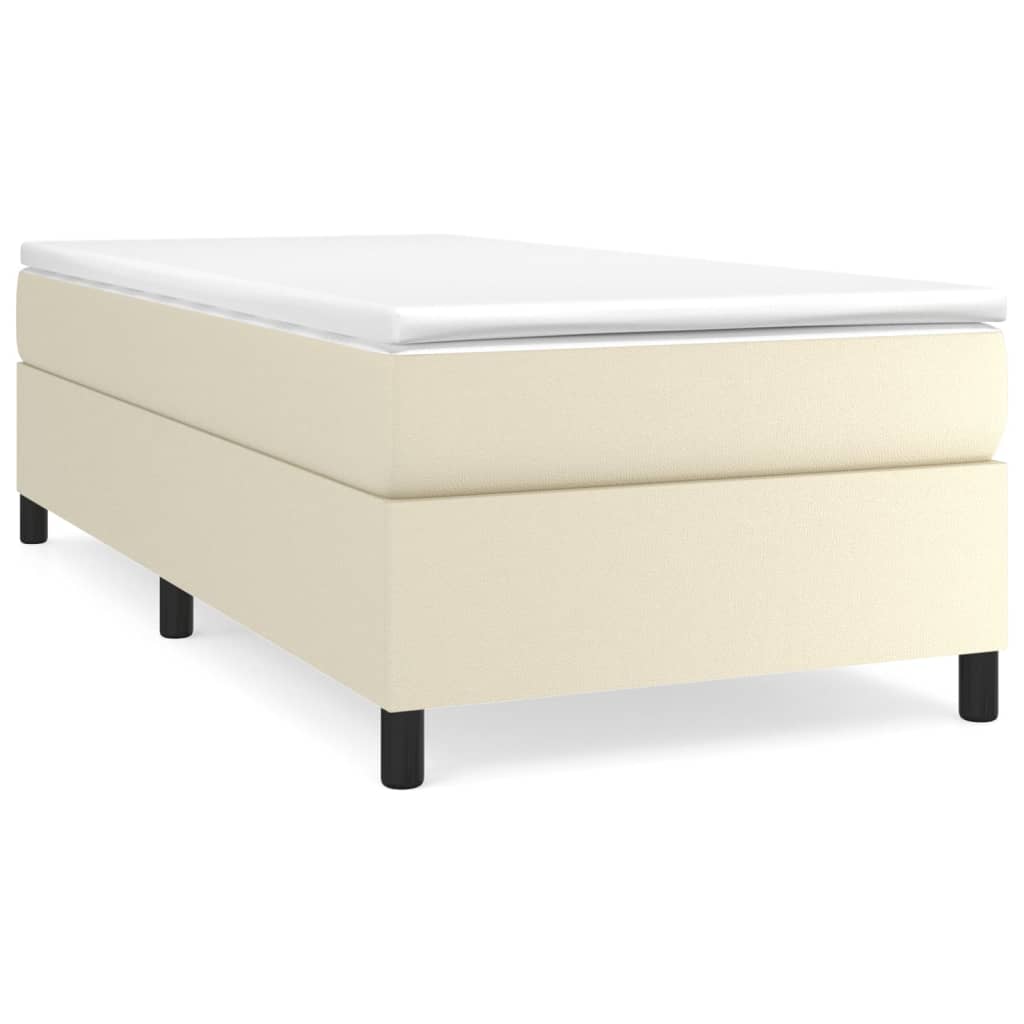 Struttura Letto a Rete a Molle Crema 90x190 cm in Similpelle | homemem39