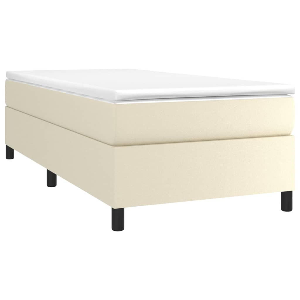 Struttura Letto a Rete a Molle Crema 90x190 cm in Similpelle | homemem39