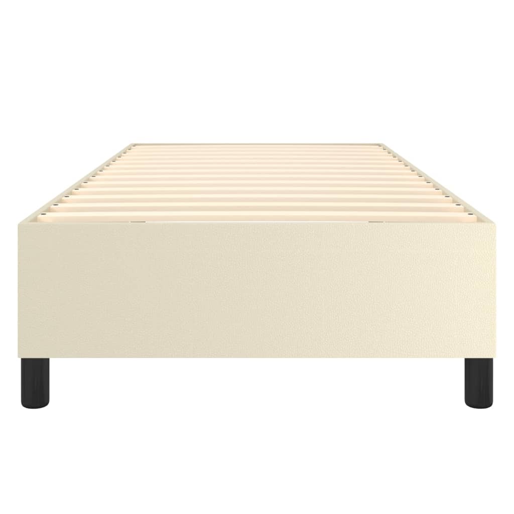 Struttura Letto a Rete a Molle Crema 90x190 cm in Similpelle | homemem39