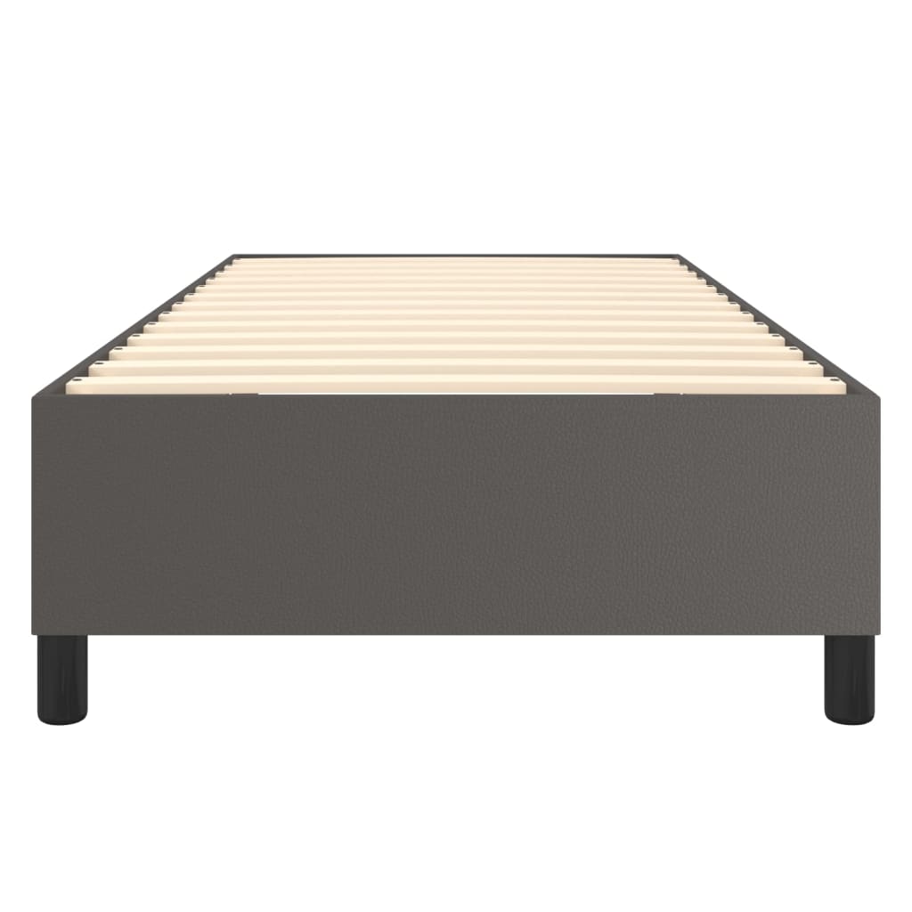 Struttura Letto a Rete a Molle Grigio 90x190 cm in Similpelle | homemem39