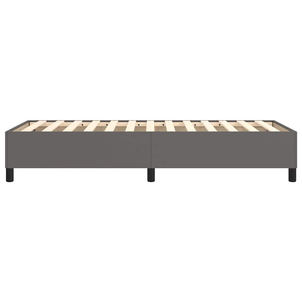 Struttura Letto a Rete a Molle Grigio 90x190 cm in Similpelle