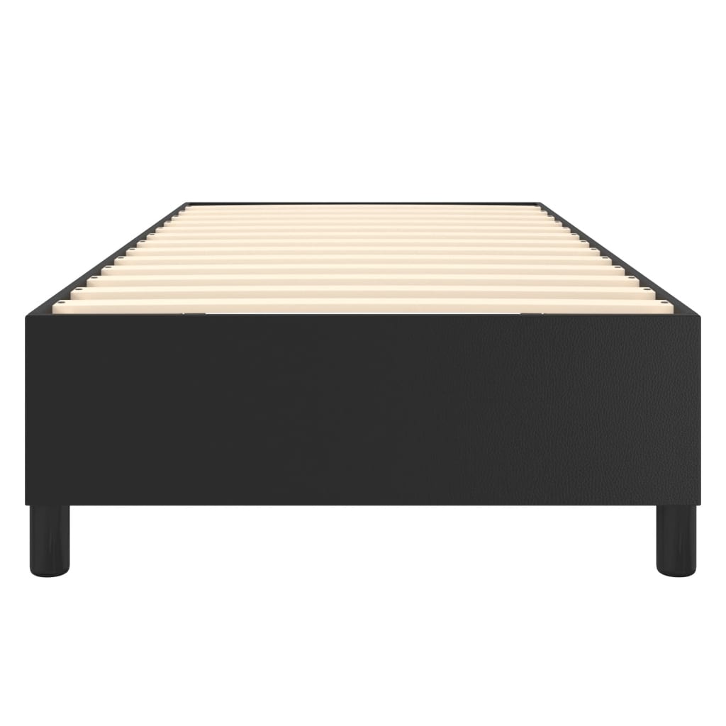 Struttura Letto a Rete a Molle Nero 90x200 cm in Similpelle | homemem39