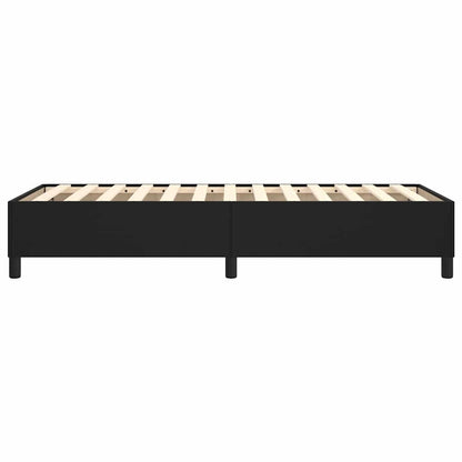 Struttura Letto a Rete a Molle Nero 90x200 cm in Similpelle