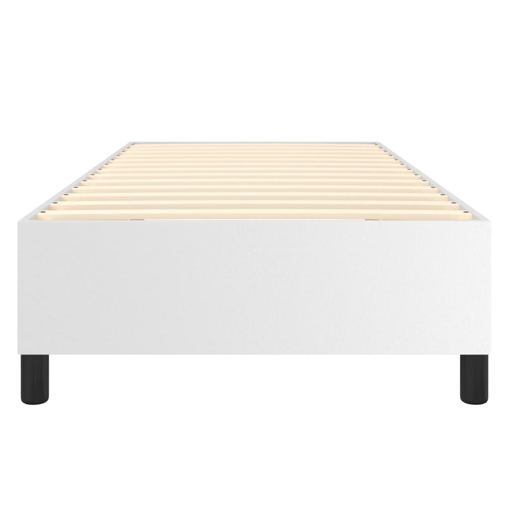 Struttura Letto a Rete a Molle Bianco 90x200 cm in Similpelle - homemem39