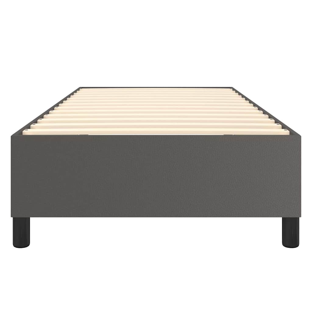 Struttura Letto a Rete a Molle Grigio 90x200 cm in Similpelle