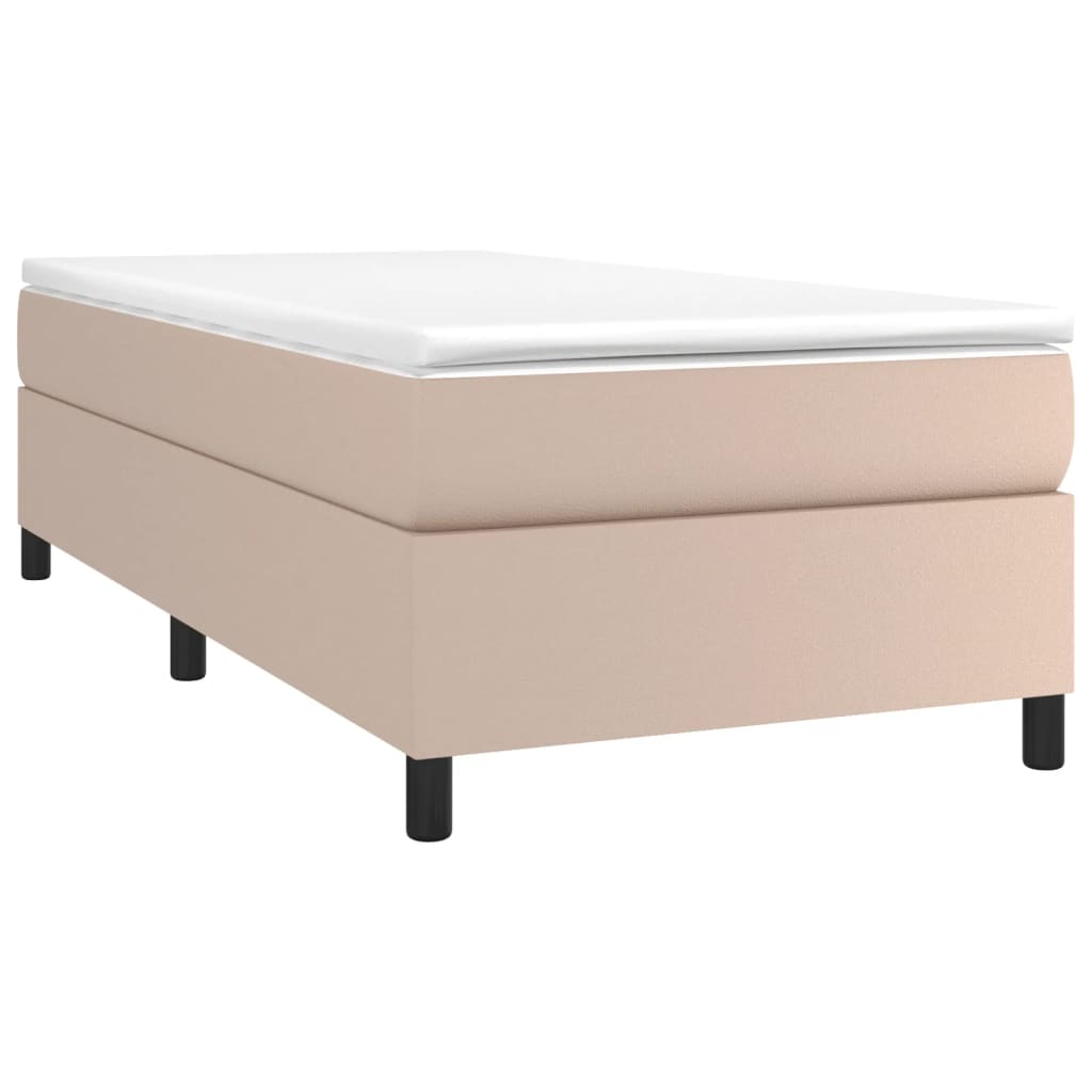 Struttura Letto a Rete a Molle Cappuccino 90x200 cm in Similpelle - homemem39