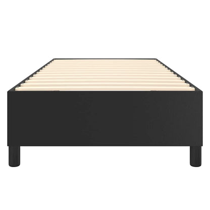 Struttura Letto a Rete a Molle Nero 100x200 cm in Similpelle