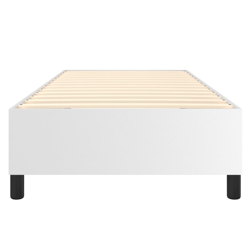 Struttura Letto a Rete a Molle Bianco 100x200 cm in Similpelle - homemem39