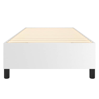 Struttura Letto a Rete a Molle Bianco 100x200 cm in Similpelle