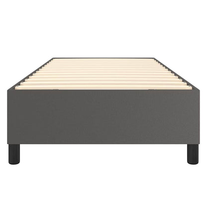 Struttura Letto a Rete a Molle Grigio 100x200 cm in Similpelle